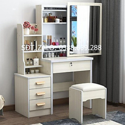 Bộ bàn ghế trang điểm kèm gương, bàn trang điểm BAH030 (Màu ngẫu nhiên)