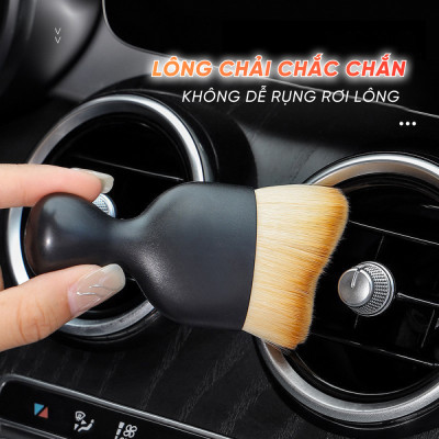 Chổi Vệ Sinh Nội Thất, Khe Gió Điều Hòa Ô Tô Mini Lông Siêu Mềm | Chổi Dùng Để Quét Bụi Nội Thất Ô Tô, Quét Bụi Máy Tính Tiện Dụng, Lông Chổi Siêu Mềm Không Gây Trầy Xước Bề Mặt