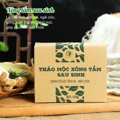 Thảo mộc xông tắm sau sinh Wonmom 150Gr (6 Túi /hộp)
