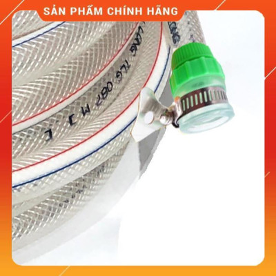 ️ Bộ dây vòi xịt nước rửa xe, tưới cây , tăng áp 3 lần, loại 3m, 5m 206236Dđầu đồng, đai+ túi đựng bút