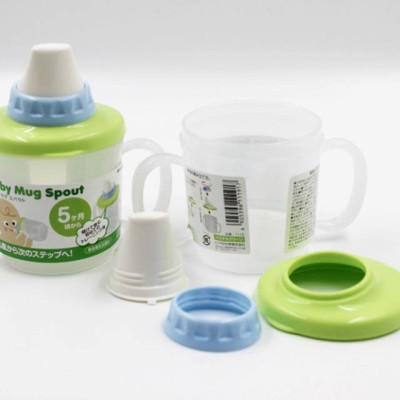 Combo khay trữ đồ ăn dặm cho bé Kokubo 12 ngăn + cốc có núm dành cho bé 230ml - nội địa Nhật Bản