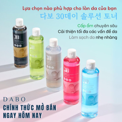Nước hoa hồng trà xanh và bơ dưỡng trắng da, chống nhăn, kháng khuẩn ngừa mụn - DABO Greentea Avocado Nourishing Toner 300ml