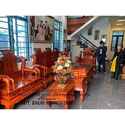 Bàn ghế Tần Thủy Hoàng gỗ hương đá