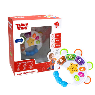 Đồ Chơi Tay Cầm Âm Nhạc 1 TOONYKIDS - Đồ Chơi Thông Minh Cho Bé - Baby Tambourine TN152 [Tặng Kèm Sticker]