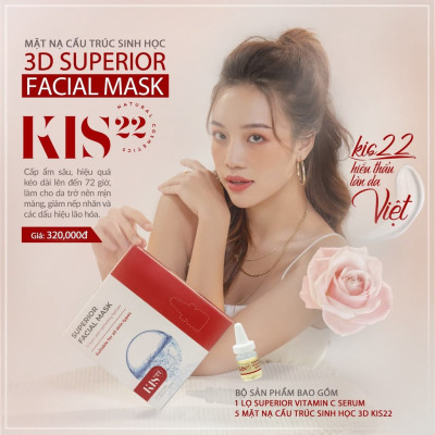 Mặt nạ sinh học facial mask chống lão hoá KIS22