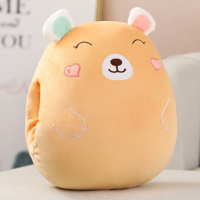 Chăn Gối Văn Phòng Có Mền, Mềm Mại, Tiện Lợi, Xếp Gọn, Gấu Bông 3 Trong 1