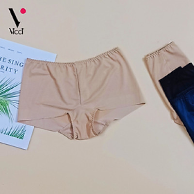 Quần lót nữ dáng đùi boxer chất thun lạnh, co giãn 4 chiều Vicci QV.108 cạp lưng vừa ôm gọn vòng 3
