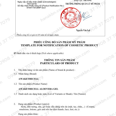 [KHUYẾN MÃI] Gel Nha Đam Dưỡng Ẩm Làm Mềm Dịu Da 100% Lô Hội Aloe Vera AWAKETHECELL 500ml