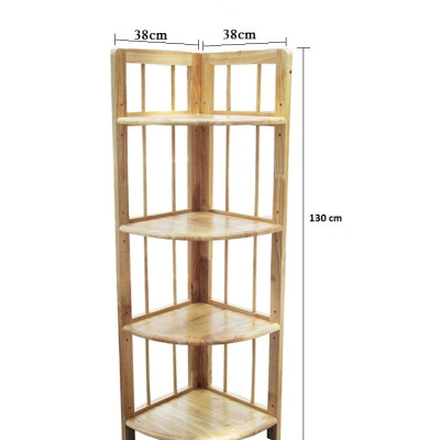 Kệ góc tường 4 tầng gỗ tự nhiên VIMOS