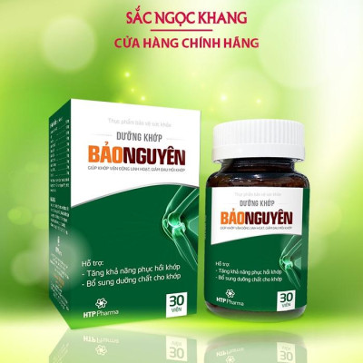 Dưỡng khớp Bảo Nguyên hỗ trợ tăng khả năng phục hồi khớp, giảm đau mỏi khớp hộp 30 viên (Sắc Ngọc Khang)