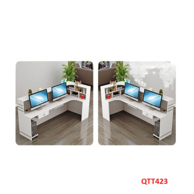 QUẦY LỄ TÂN, QUẦY TIẾP TÂN, QUẦY TÍNH TIỀN, QUẦY THU NGÂN QTT423- Nội thất lắp ráp Viễn Đông Adv