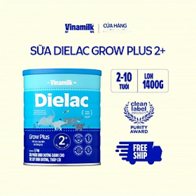 Sữa Bột Vinamilk Dielac Grow Plus 2+ (1500g / Hộp Thiếc)