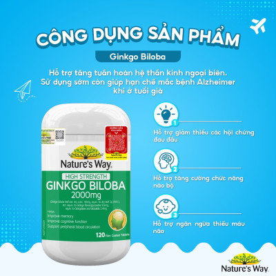 Bổ não Ginkgo Biloba Nature