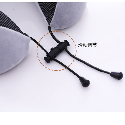 Gối chữ U làm bằng mút hoạt tính, gối kê cổ dễ thương dùng để máy bay, xe hơi, du lịch, kê cổ cổ gối ngủ trưa văn phòng-GC876348