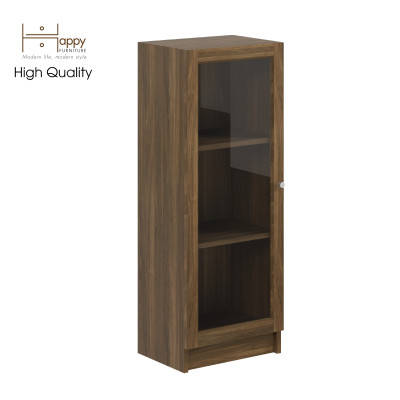 [Happy Home Furniture] CATY, kệ sách 3 tầng cửa kính size nhỏ,  40cm x 30cm x 106cm (DxRxC), KSA_013