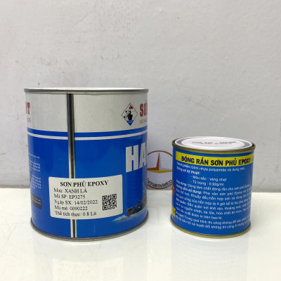 Sơn epoxy Hải Âu màu xanh lá EP275 1L/Bộ