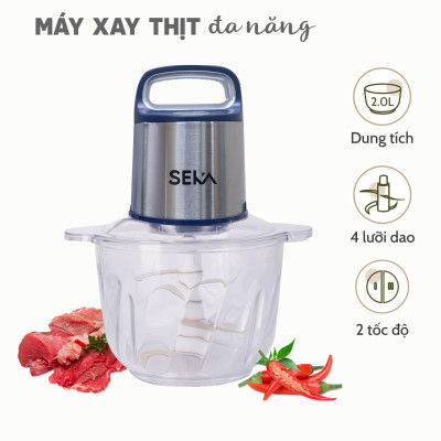 Máy xay thịt đa năng SEKA SK2288 cối thuỷ tinh, công suất 500W, bảo hành 12 tháng hàng nhập khẩu
