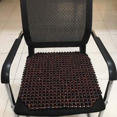 Đệm Lót Ghế Văn Phòng , Ghế Làm Việc Hạt Gỗ Mun ( hình thật )