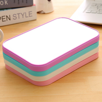 Gương Trang Điểm Gấp Gọn Hình Chữ Nhật Rõ Nét Gọn Nhẹ (14x20cm) Kiểu Dáng Sang Trọng, Đẹp Mắt Trang Trí Cho Góc Bàn Trang Điểm Thêm Phong Cách