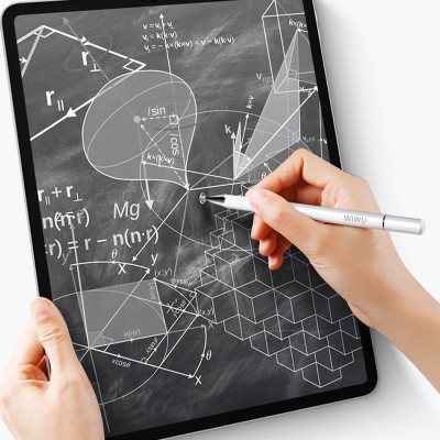 Bút Cảm Ứng WiWU Pencil One 2 trong 1 Passive Stylus Dùng Cho iPad - Hàng Chính Hãng