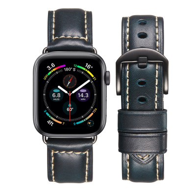 Dây Da Sáp Dầu Chống Nước Classic Italia Leather Dành Cho Apple Watch - Hàng Chính Hãng