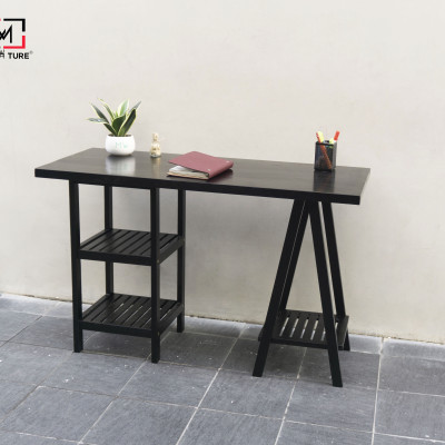 BÀN LÀM VIỆC CHÂN THÁP HIỆN ĐẠI MWFURNITURE - STANDING TOWER TABLE 