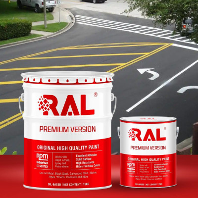 Sơn kẻ vạch PU chống trơn RAL ROAD LINE SHIELD ANTI-SLIP - 5KG