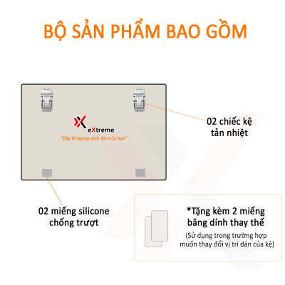 Giá đỡ laptop di động GL1x01 đế tản nhiệt cho Laptop, kê laptop Mac tiện lợi - Hàng chính hãng