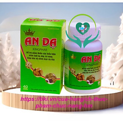 Kingphar An dạ -Chai 40v - Giúp giảm viêm loét dạ dày, tá tràng, trào ngược thực quản, dịch vị, ăn uống không tiêu