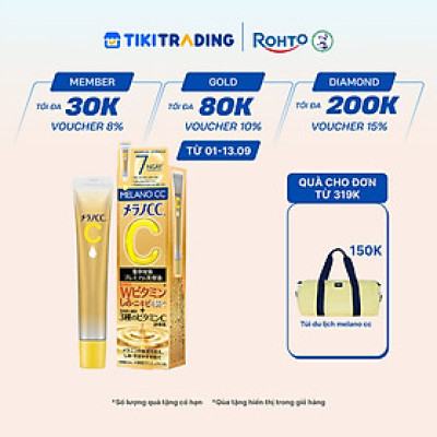 Tinh chất vitamin C dưỡng trắng, mờ thâm cao cấp Melano CC Premium Whitening Essence 20ml