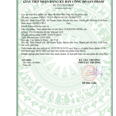 [COMBO 3 Hộp] TPBVSK Viên Uống Dạ Dày Vị Khang Ninh - Hỗ trợ giảm acid dịch vị, giúp bảo vệ niêm mạc dạ dày - Hỗ trợ giảm nguy cơ viêm loét dạ dày tá tràng - Hộp 30 viên