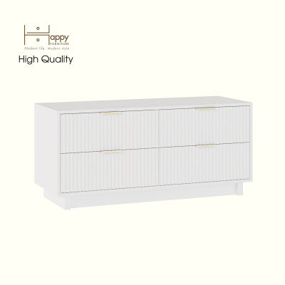 HAPPY FURNITURE , Tủ lưu trữ 4 ngăn kéo - NAMI, THK_242 , 120cm x 45cm x 55cm DxRxC