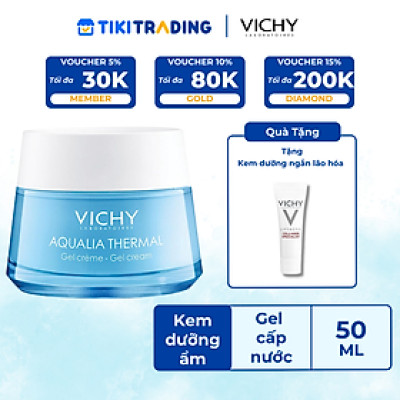 Kem dưỡng ẩm và cung cấp nước dạng gel Vichy Aqualia Thermal Cream-Gel 50ml