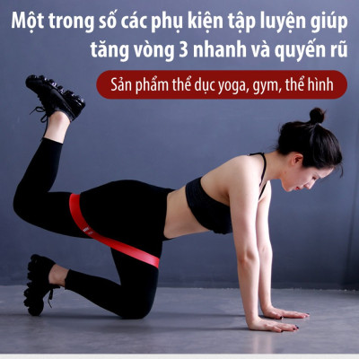 BG Bộ 5 dây đàn hồi tập gym tập yoga,Dây đàn hồi mini band,dây đàn hồi kháng lực cao cấp, dây đàn hồi tập thể dục (hàng nhập khẩu)