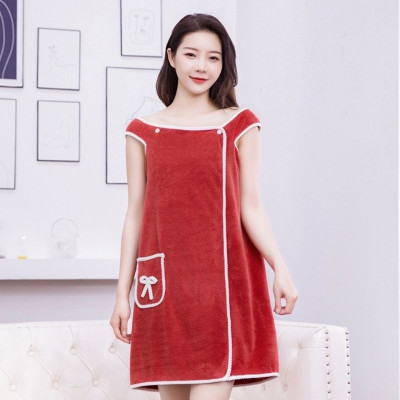Áo  khăn tắm nữ  kiểu đầm  - Khăn choàng tắm xỏ tay - trơn , mịn , thoáng mát phù hợp với mọi loại dáng , giao màu ngẫu nhiên