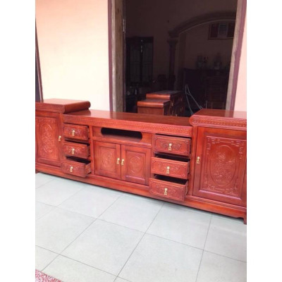 Kệ tivi mõ gỗ xoan đào