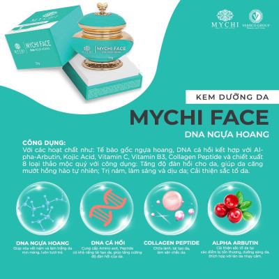 Kem face Mychi và serum cấy trắng lá vàng 24k Mychi
