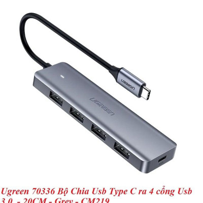 Ugreen UG70336CM219TK 4 cổng bộ chia usb type c 3.0 - HÀNG CHÍNH HÃNG