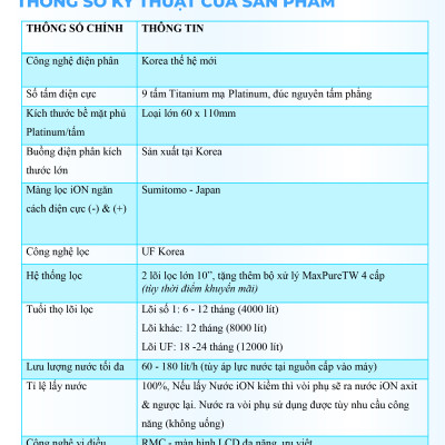 Máy Lọc Nước Điện Giải Ion Kiềm ROBOT IonSmart 911 Nóng Thông Minh - Hàng Chính Hãng