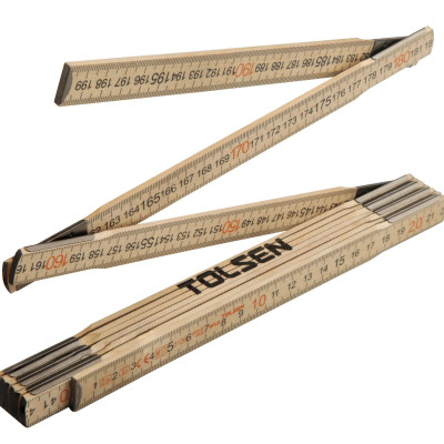 THƯỚC XẾP GỖ 2M TOLSEN 35046 - HÀNG CHÍNH HÃNG