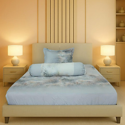 Bộ drap gối 140x200cm/120x200cm tencel luxury Hometex (3món)