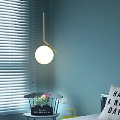 Đèn thả đơn mạ vàng SuperVilighting Trang trí shop quán cafe trà sữa phòng khách THAVANG BH 24 tháng