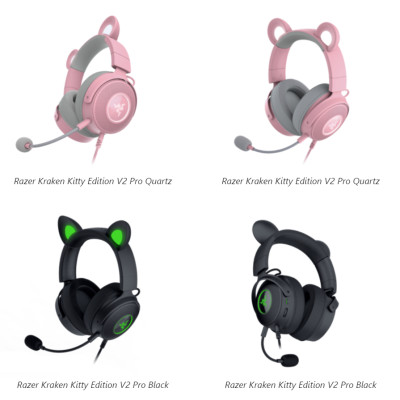 [Mới, hàng chính hãng] Tai nghe chơi Game Razer Kraken Kitty V2 Pro