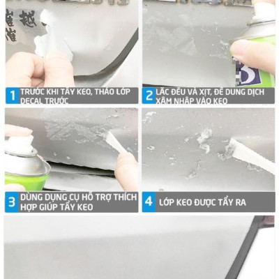 Chai xịt tẩy keo 3m, băng dính, nhựa đường