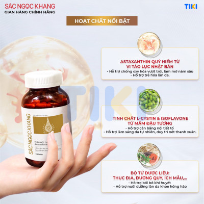 Combo 3 Hộp Sắc Ngọc Khang Vi tảo lục làm mờ sạm nám hiệu quả