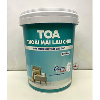 Sơn nước Toa thoải mái lau chùi siêu bóng màu vàng 8792 _18L