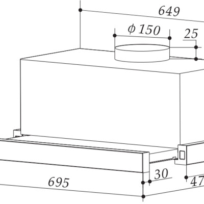 Máy hút mùi tiết kiệm điện năng BAUER BC 7002T - Hàng chính hãng