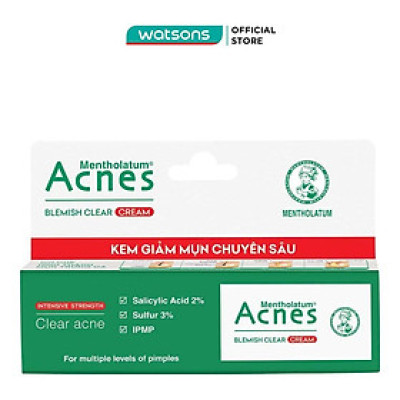 Kem Chấm Mụn Acnes Giảm Mụn Chuyên Sâu Blemish Clear Cream 10g