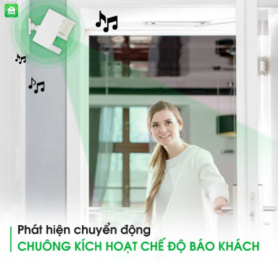 Thiết Bị Chống Trộm Và Báo Khách Đa Năng Hunonic CT01, kết nối Wifi - Hàng Chính Hãng