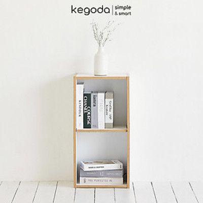 Tủ Sách 2 Ngăn Có Hậu, Thiết Kế Dạng Đợt Di Động Dễ Dàng Điều Chỉnh Thương Hiệu KEGODA KGD37